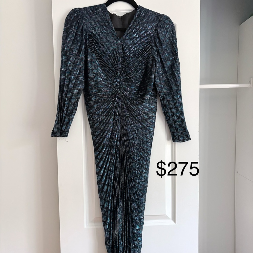 Elegant Black and Blue Women's Dress